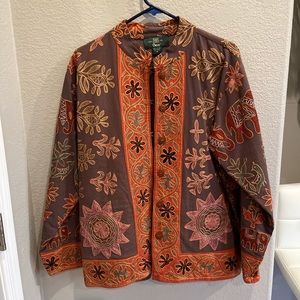 Ladies reversible light weight jacket.